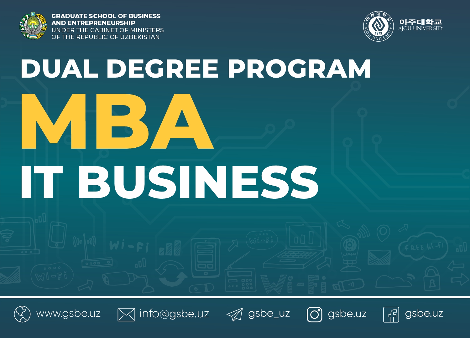 Dual degree: MBA IT Business (AJOU)
