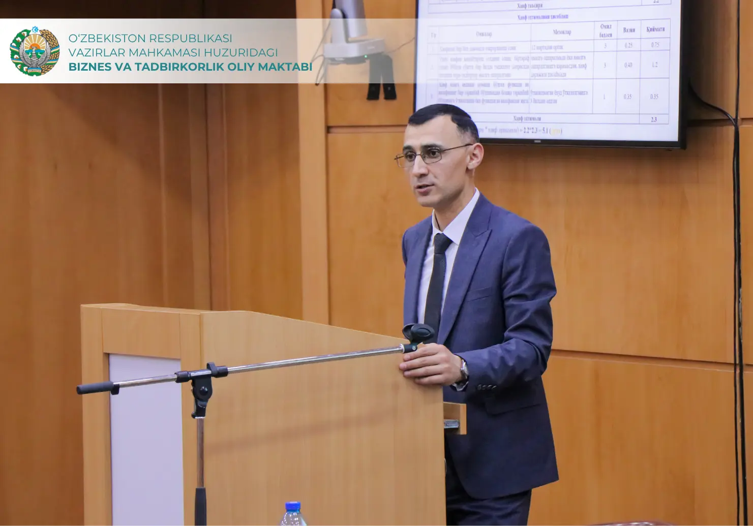 Davlat organlarida ichki nazorat tizimi va xavflarni boshqarish mavzusida mahorat darsi tashkil etildi