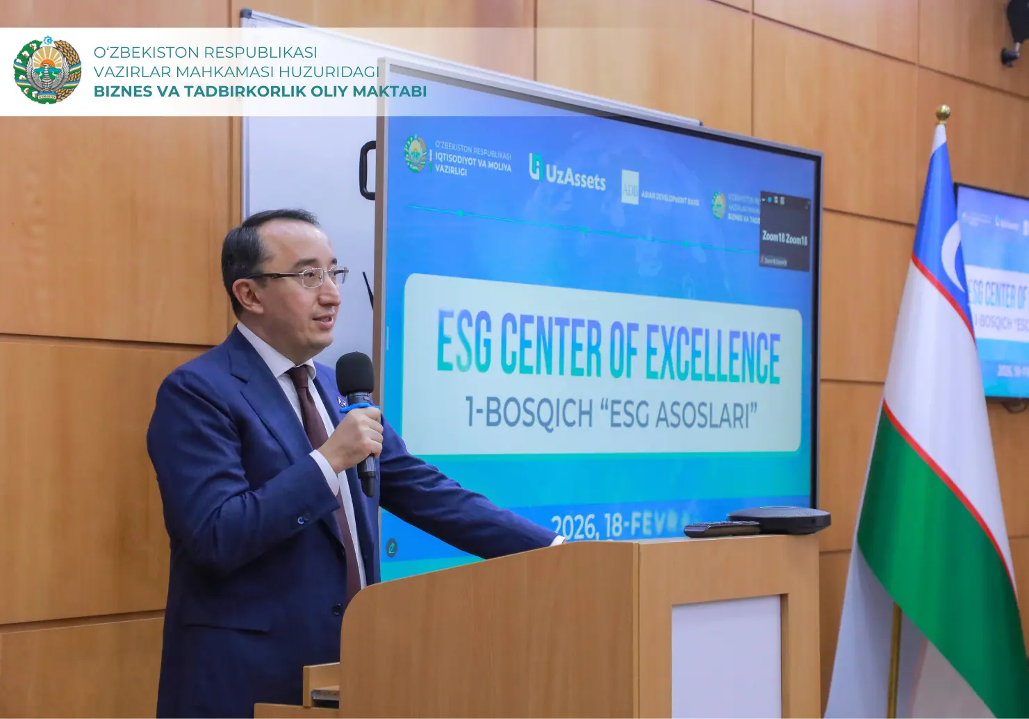 Biznes va tadbirkorlik oliy maktabida “ESG asoslari: 1-bosqich” intensiv o‘quv kursi yakunlandi