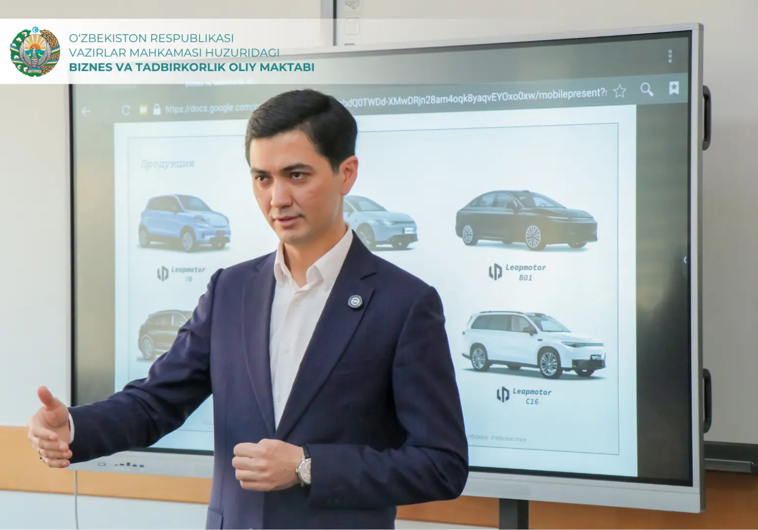 Biznes va tadbirkorlik oliy maktabida "Mahsulot yaratish va boshqarish" mavzusida mahorat darsi bo'lib o'tdi