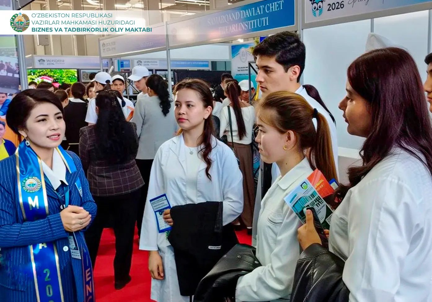 Samarqandda WORLD EDU 2026 xalqaro ta’lim ko‘rgazmasi bo‘lib o‘tmoqda