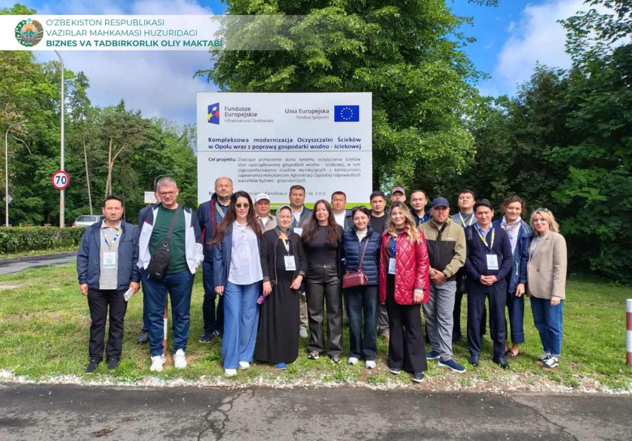 Biznes va tadbirkorlik oliy maktabi delegatsiyasining Erasmus+ "GreenCamUz" loyihasi doirasida Polshaga amaliy tashrifi