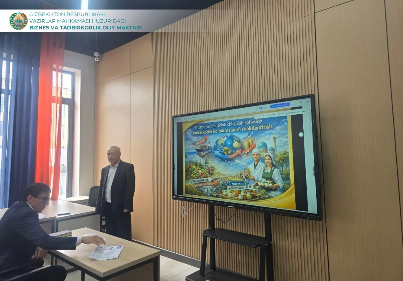 Oziq-ovqat sanoatida tadbirkorlikni rivojlantirish bo‘yicha seminar tashkil etildi