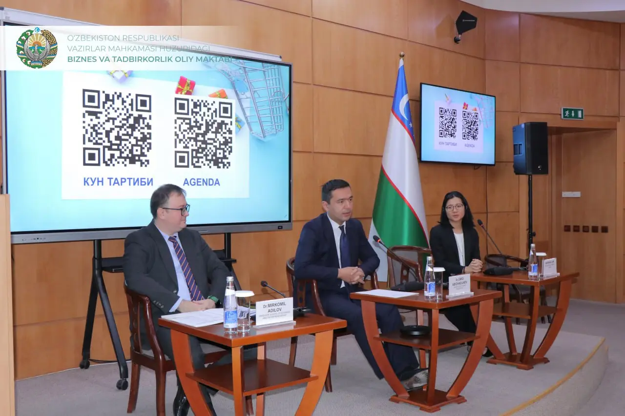 Biznes va tadbirkorlik oliy maktabida O‘zbekistonda elektron tijorat sohasini rivojlantirish bo‘yicha seminar bo‘lib o‘tmoqda